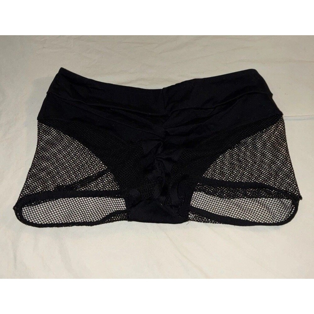 Swimwear Black XL Shorts Mesh Panels